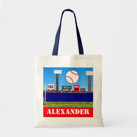 2013 Kinder sport Baseball Book Bag Gift Tote Bag (Voorkant)