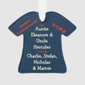 2013 Lelijke trui v2 (gepersonaliseerd) Ornament (achterkant)