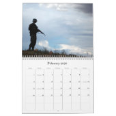 2013 Militaire silhouettes in God We vertrouwen Kalender (Feb 2026)