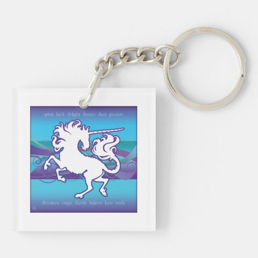 2013 Mink Gizmo Inspirerend Unicorn Sleutelhanger (Achterkant)