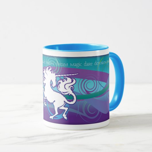 2013 Mink Mok Inspirerend Unicorn 11oz Mok (Voorkant rechts)