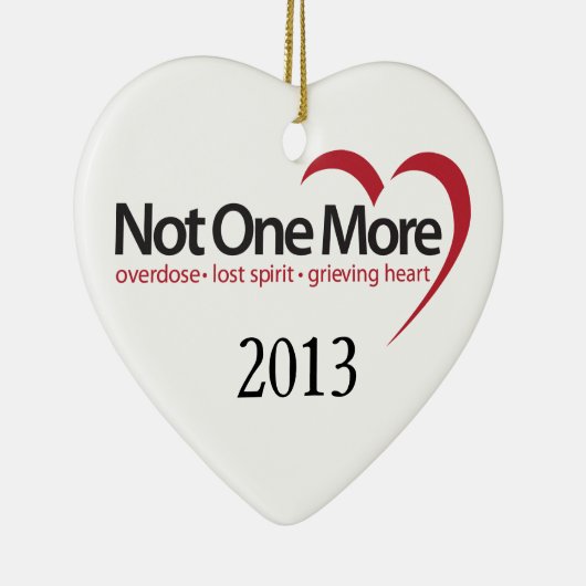 2013 Niet nog één versiering Keramisch Ornament (Rechts)