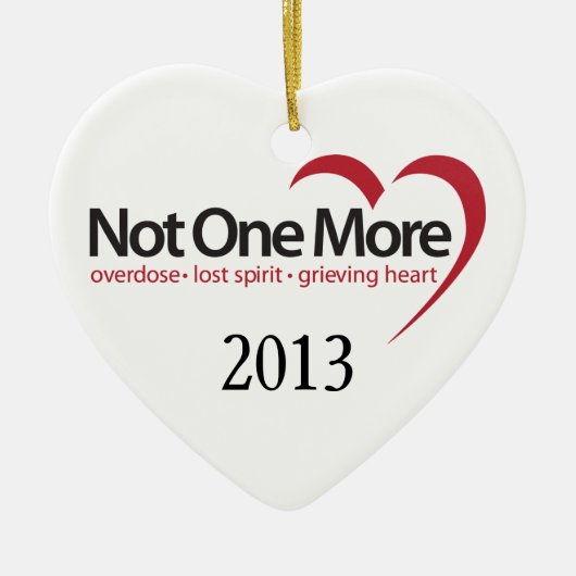 2013 Niet nog één versiering Keramisch Ornament (Voorkant)