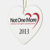 2013 Niet nog één versiering Keramisch Ornament (Links)