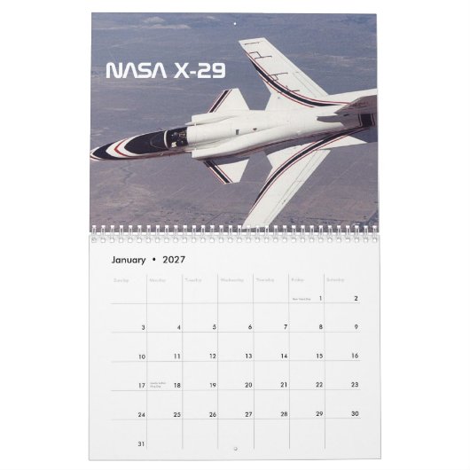 2013 - NIEUW JAAR VOOR DE LUCHTVAARTUIGEN! KALENDER (Jan 2027)