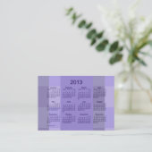 2013 Pocket Calendar Business Card Template Visitekaartje (Staand voorkant)