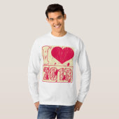 2013 - Sneeuwse vintage - T-Shirt (Voorkant volledig)