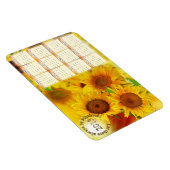 2013 Sunflower Calendar Magnet Magneet (Rechterzijde)