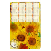 2013 Sunflower Calendar Magnet Magneet (Verticaal)