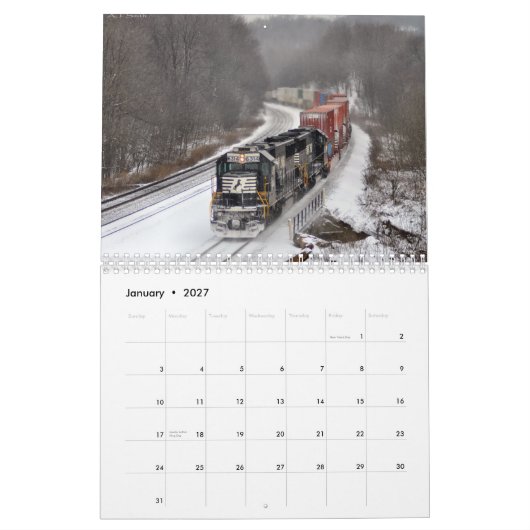 2013 Trains van Pennsylvania Agenda Kalender (Jan 2027)