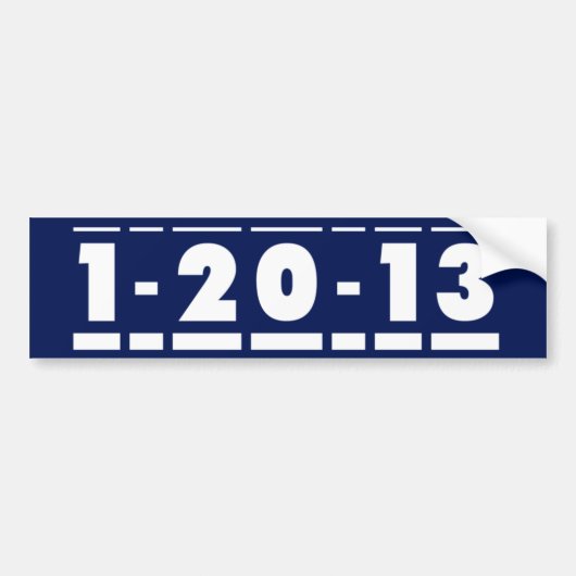2013 Verkiezingen Bumpersticker (Voorkant)
