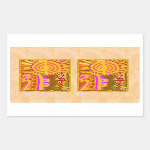 2013 vers. REIKI Helende Symbolen Rechthoekige Sticker