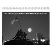2013 Washington DC - Agenda voor zwarte en witte f Kalender (Hoes)