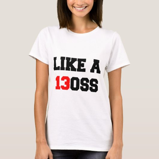 2013 WE LOPEN DIT ALS EEN BAAS KLASSE T-SHIRT (Voorkant)