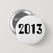 2013 Witte Button met zwarte briefing (Voorkant /achterkant)