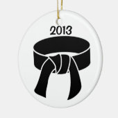 2013 Zwarte gordel Keramisch Ornament (Links)