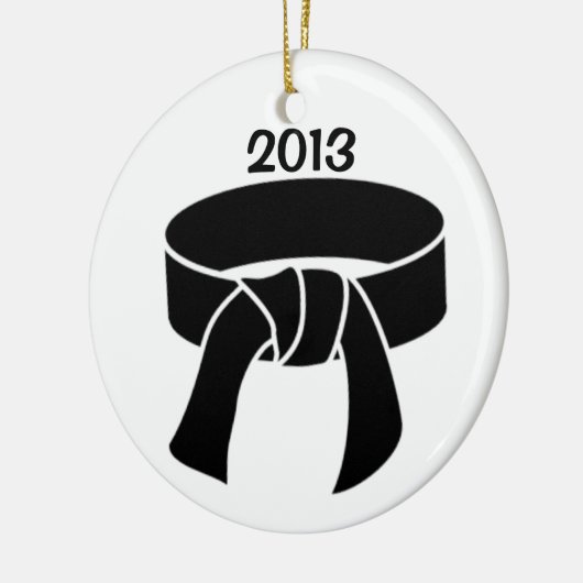 2013 Zwarte gordel Keramisch Ornament (Links)