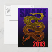 2013slang(a) briefkaart (Voorkant / Achterkant)