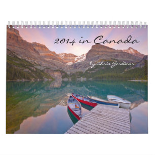 2014 12-maands kalender in Canada Scenics