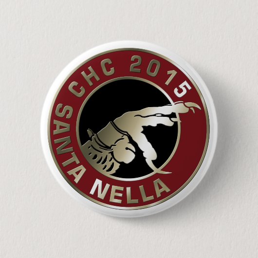 2014/2015 Santa Nella Ronde Button 5,7 Cm (Voorkant)