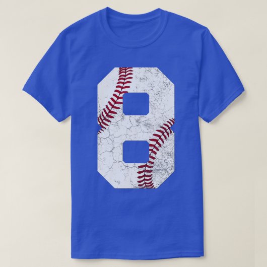 2014 8e verjaardag Gift acht jaar oud Baseball ach T-shirt (Design voorkant)