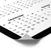 2014 Aangepaste fotocollage kalender Poster (Hoek)