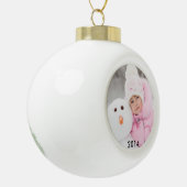2014 Aangepaste fotogalvanisering Keramische Bal Ornament (Links)