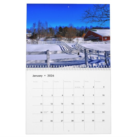 2014 Barns of New England - 2 Kalender (Jan 2026)