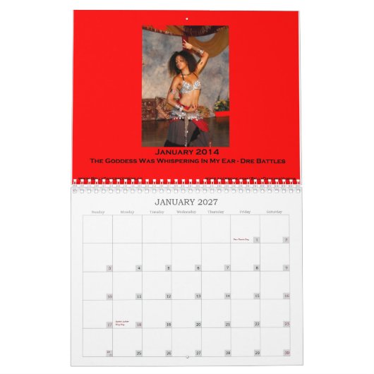 2014 Belly Dance Photo Calendar Kalender (Jan 2027)