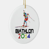 2014: Biathlon Keramisch Ornament (Rechts)