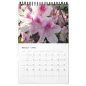 2014 Bloemenkalender 12 enkele pagina maanden Kalender (Feb 2026)