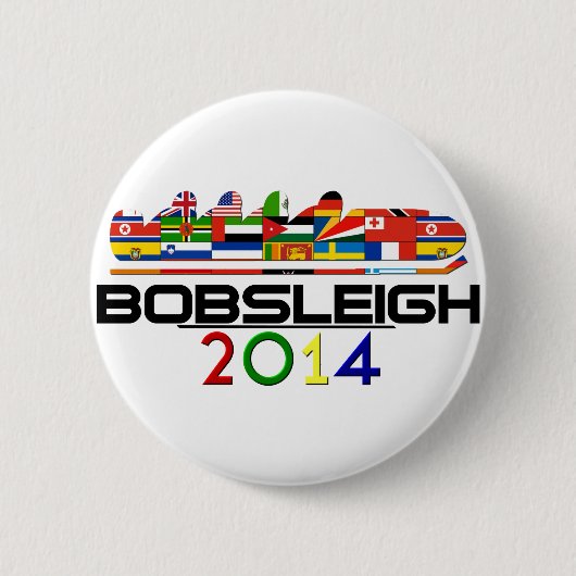 2014: Bobsled Ronde Button 5,7 Cm (Voorkant)