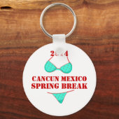 2014 Cancun Mexico Spring Break Souvenir Sleutelha Sleutelhanger (Voorkant)