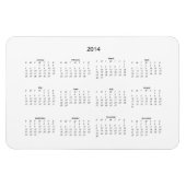 2014 Creëer IT Zelf Kalender Magneet (Horizontaal)