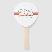 2014 De geboorte van legenden Handwaaier (Achterkant)