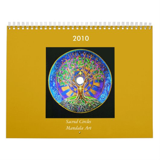 2014 de heilige Kalender van de Kunst van Mandala (Hoes)