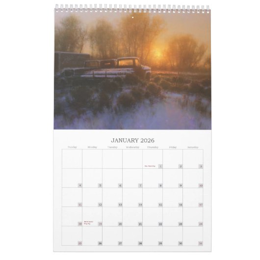 2014 De kunst van BRENT KTTON Kalender (Jan 2026)
