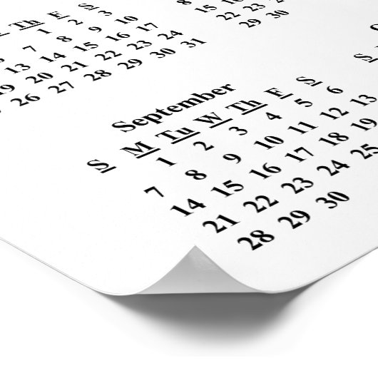 2014 Demotivationele kalenderbelemmeringen Poster (Hoek)