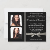 2014 Diamond Bling Glitter Ribbon Afstuderen Kaart (Achterkant)