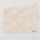 2014 Edwardian Mode Pocket Calendar Briefkaart (Achterkant)