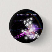 2014 Fibromyalgia Awareness Butterfly Ronde Button 3,2 Cm (Voorkant)