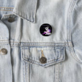 2014 Fibromyalgia Awareness Butterfly Ronde Button 3,2 Cm (In situ)