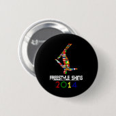 2014: Freestyle Skiing Ronde Button 5,7 Cm (Voorkant /achterkant)