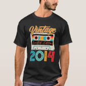  2014 Geweldige 8 jaar oud Retro 8th Birthda T-shirt (Voorkant)