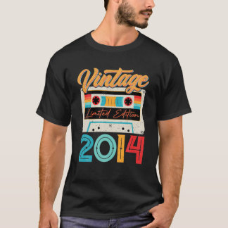  2014 Geweldige 8 jaar oud Retro 8th Birthda T-shirt