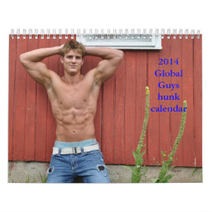 2014 Global Jongens hunk-kalender Kalender