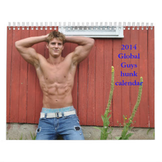 2014 Global Jongens hunk-kalender Kalender