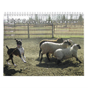 2014 Goofy Boxer Calendar Kalender