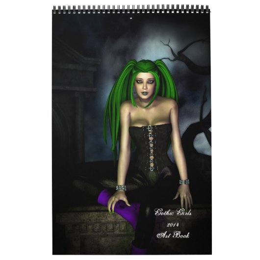 2014 Gothic Girls Art Book Calendar Kalender (Hoes)