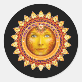 2014 Greensboro Zomerzonnewende Festival Souvenir Ronde Sticker